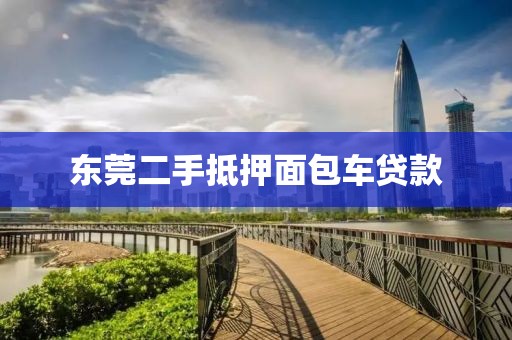 东莞二手抵押面包车贷款