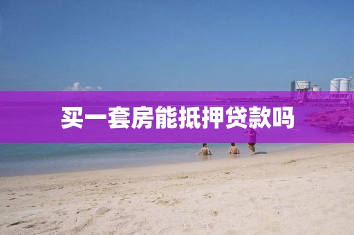 买一套房能抵押贷款吗
