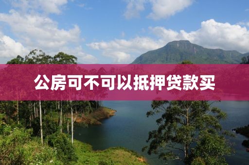 公房可不可以抵押贷款买
