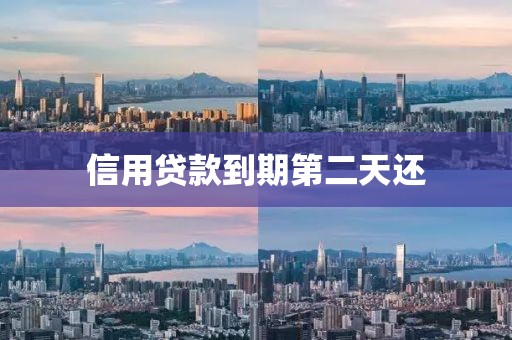 信用贷款到期第二天还