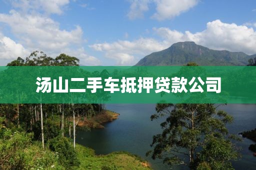 汤山二手车抵押贷款公司