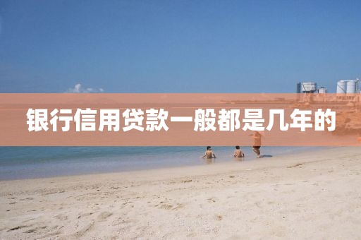 银行信用贷款一般都是几年的