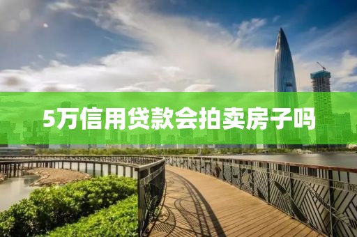 5万信用贷款会拍卖房子吗