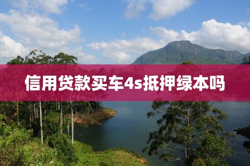 信用贷款买车4s抵押绿本吗