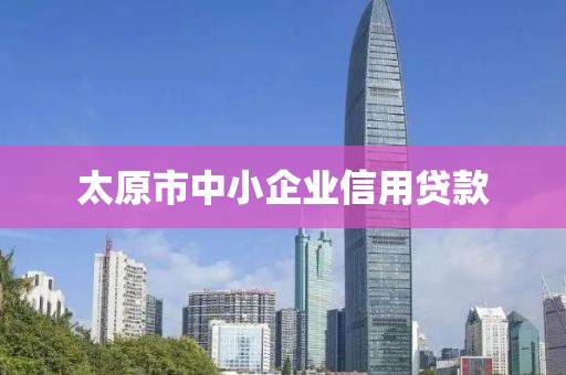 太原市中小企业信用贷款