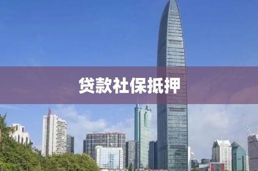 贷款社保抵押