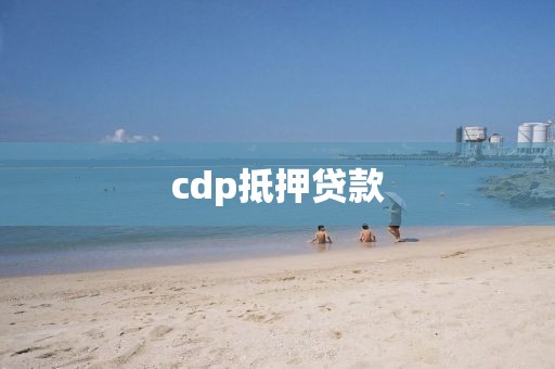 cdp抵押贷款