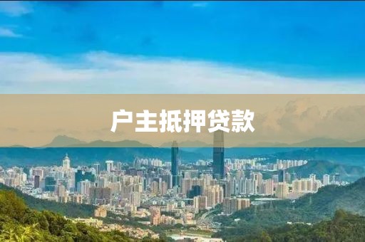 户主抵押贷款