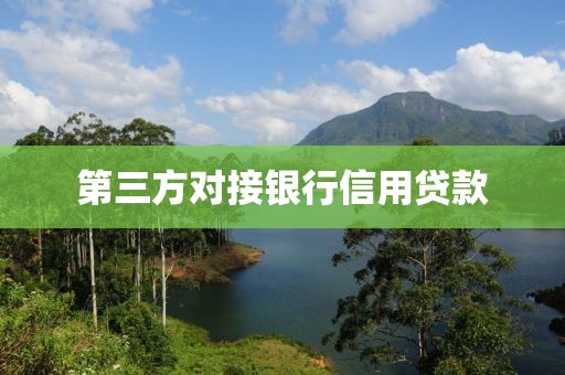 第三方对接银行信用贷款