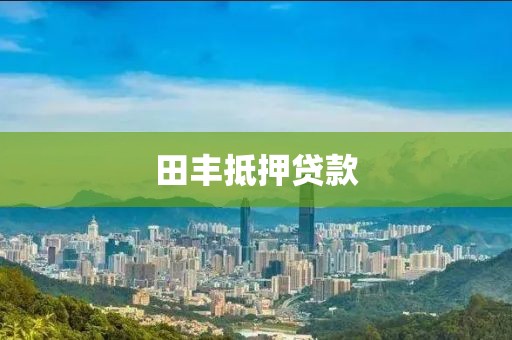田丰抵押贷款