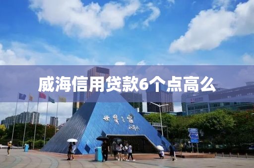 威海信用贷款6个点高么
