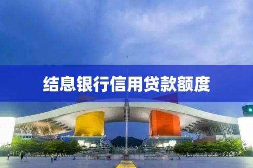 结息银行信用贷款额度