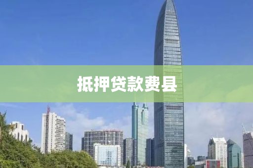 抵押贷款费县