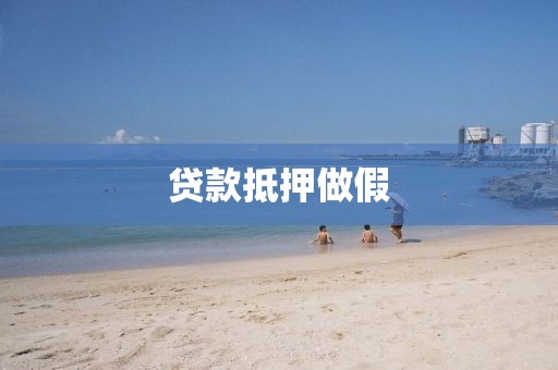 贷款抵押做假