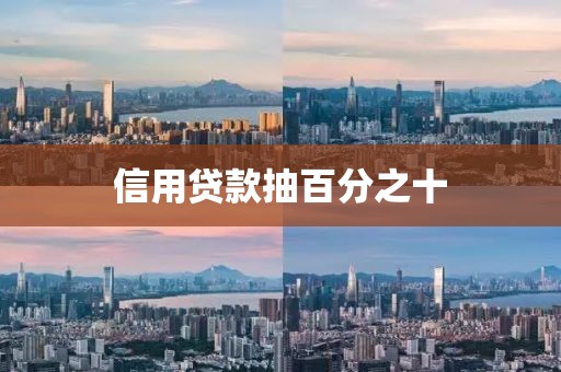 信用贷款抽百分之十