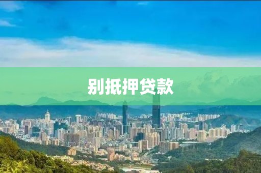 别抵押贷款