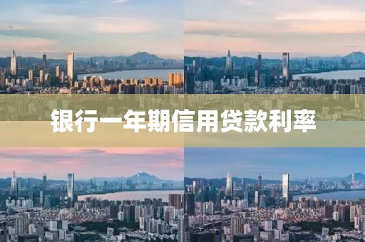 银行一年期信用贷款利率