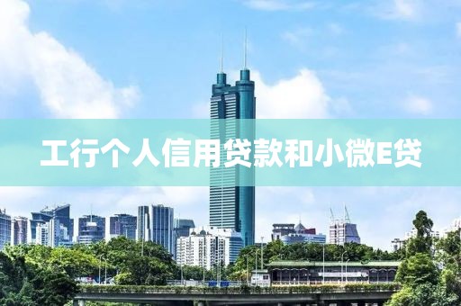 工行个人信用贷款和小微E贷