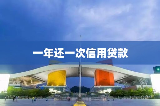一年还一次信用贷款