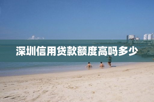 深圳信用贷款额度高吗多少