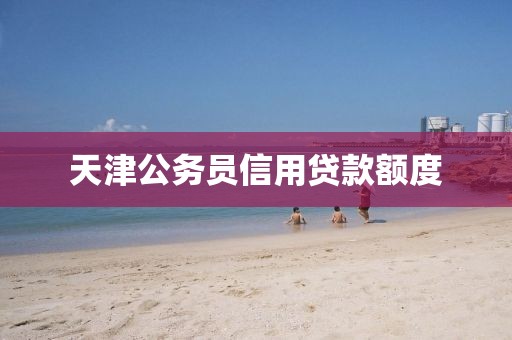 天津公务员信用贷款额度