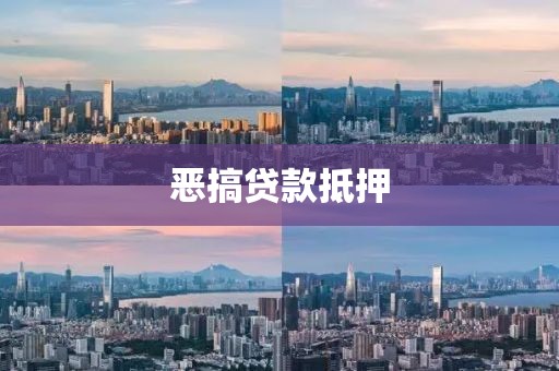 恶搞贷款抵押