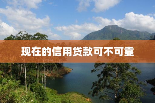 现在的信用贷款可不可靠