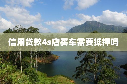 信用贷款4s店买车需要抵押吗