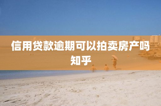 信用贷款逾期可以拍卖房产吗知乎