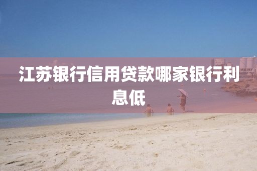 江苏银行信用贷款哪家银行利息低