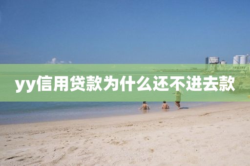 yy信用贷款为什么还不进去款