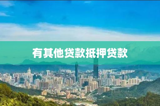 有其他贷款抵押贷款