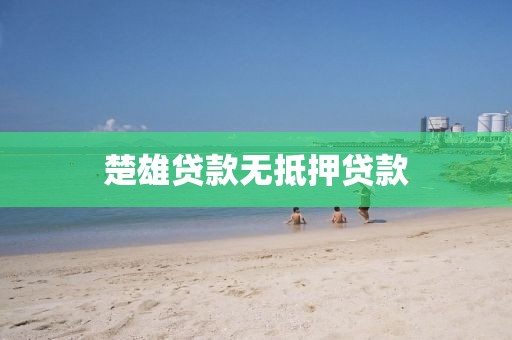 楚雄贷款无抵押贷款