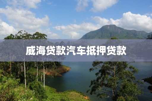 威海贷款汽车抵押贷款