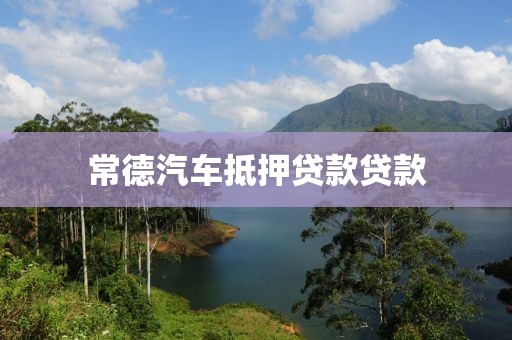 常德汽车抵押贷款贷款