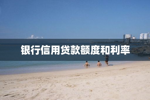 银行信用贷款额度和利率