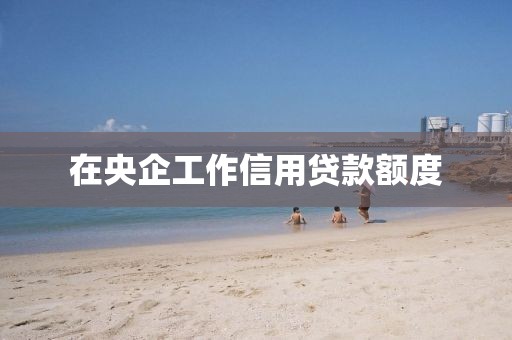 在央企工作信用贷款额度