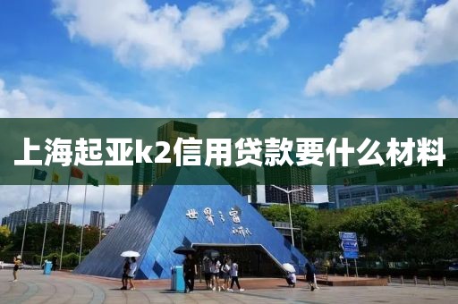 上海起亚k2信用贷款要什么材料