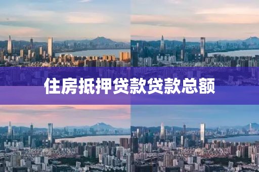 住房抵押贷款贷款总额