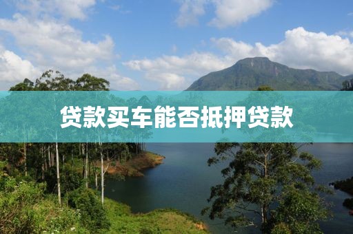 贷款买车能否抵押贷款