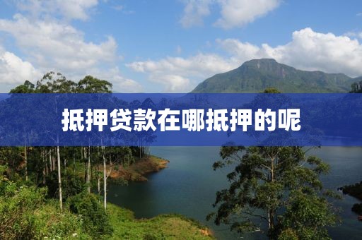 抵押贷款在哪抵押的呢
