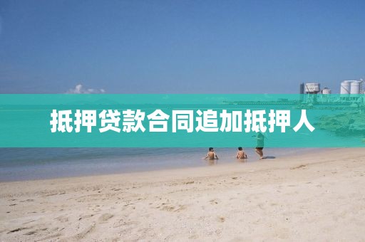 抵押贷款合同追加抵押人