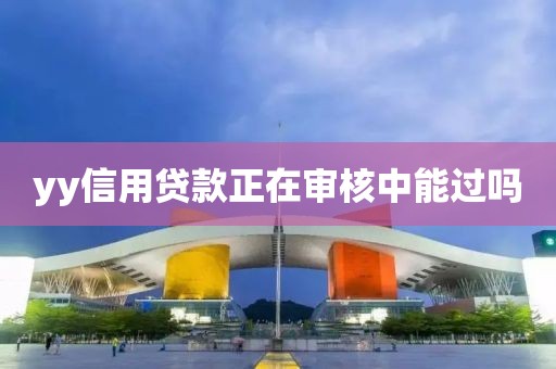 yy信用贷款正在审核中能过吗