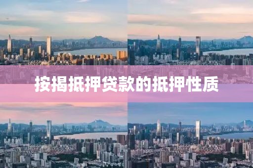 按揭抵押贷款的抵押性质