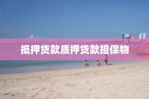 抵押贷款质押贷款担保物