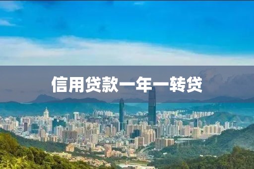 信用贷款一年一转贷