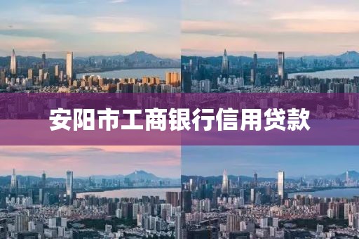 安阳市工商银行信用贷款