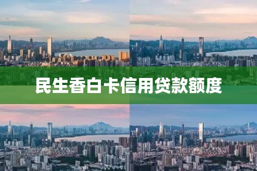 民生香白卡信用贷款额度