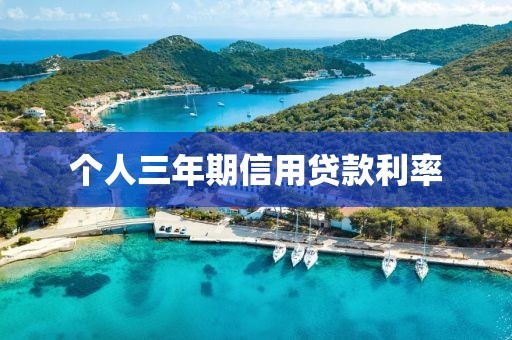 个人三年期信用贷款利率