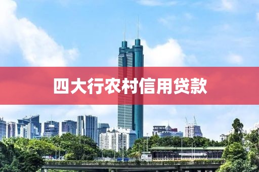 四大行农村信用贷款